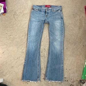 Authentic vintage y2k hollister low rise flare jeans size juniors 1s